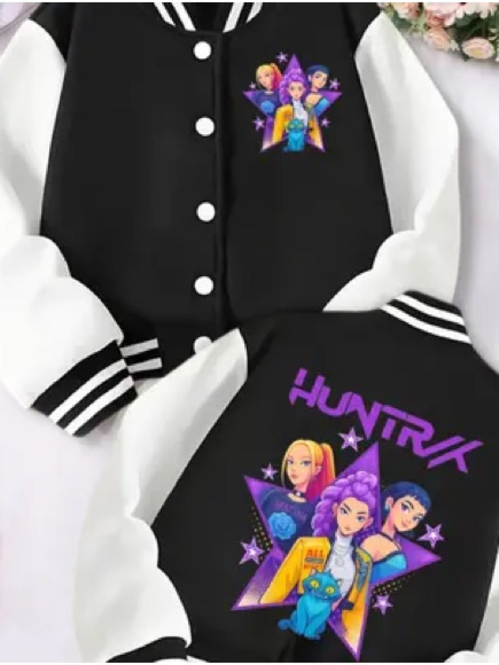 Kids Huntrix Varsity Jacket – Athletic Style Size 8/10